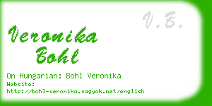 veronika bohl business card